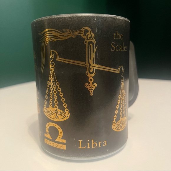 Vintage 80’s Federal Glass Horoscope Zodiac Libra Mug - Picture 7 of 8